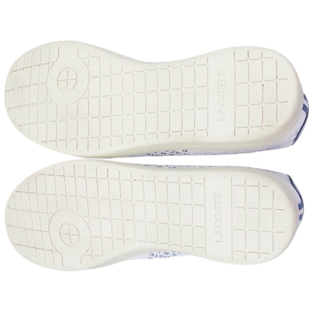 Lacoste Men's Carnaby EVO 119 2 U Sneaker Size 12 White Navy Leather Tennis - Picture 9 of 11